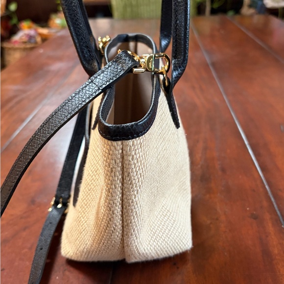 Longchamp le pliage collection tote basket bag handbag crossbody leather canvas - Picture 5 of 16